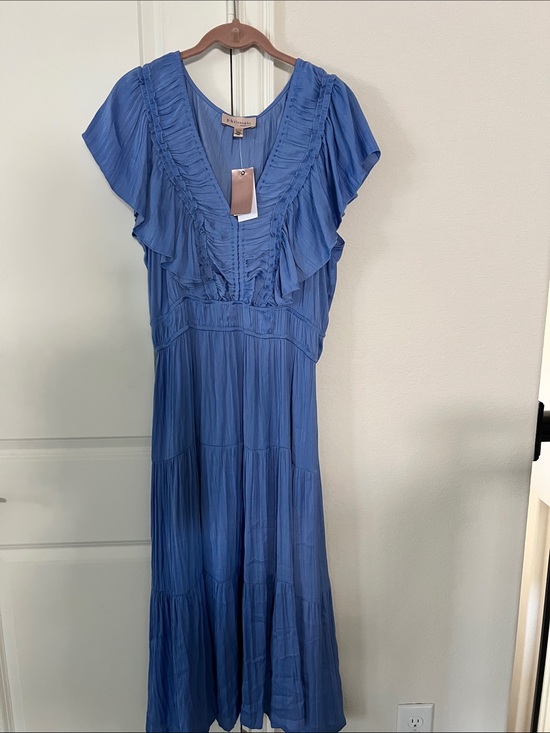 Philosophy Dresses & Skirts - Philosophy Cornflower Blue Ruffle-Tier Maxi Dress